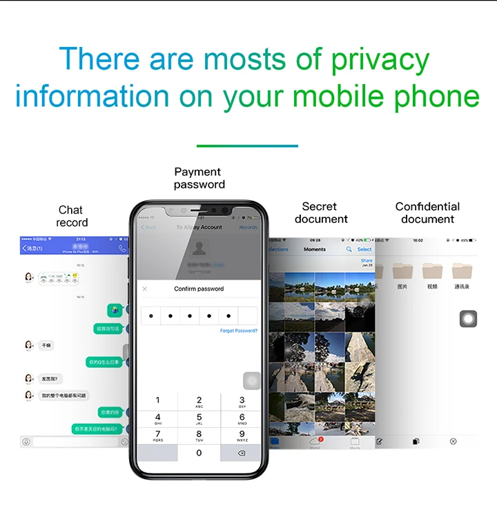 Защитная пленка для экрана Baseus с защитой от шпиона для iPhone X 0,3 мм, полное покрытие 9 H, закаленное стекло для iPhone X, защитная пленка для стекла
