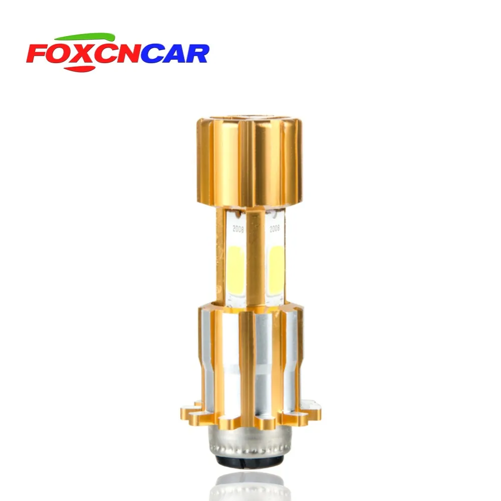 Foxcncar LED P15D COB Moto rcycle головной светильник высокий низкий пучок 3500lm супер яркий