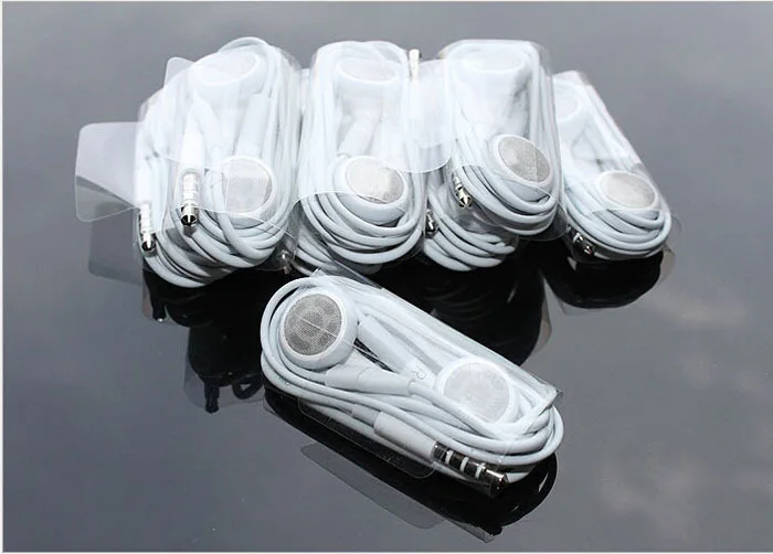 High Quality 3.5mm in-ear headphones headsets earphones for IPHONE 3 4 4s 5 5s with Mic ipad 2 mini mp3 mp4 Free ship |