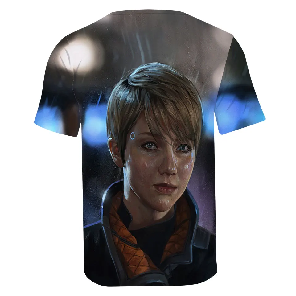 Новинка Лидер продаж Detroit стать человеческого тела футболка унисекс летние шорты