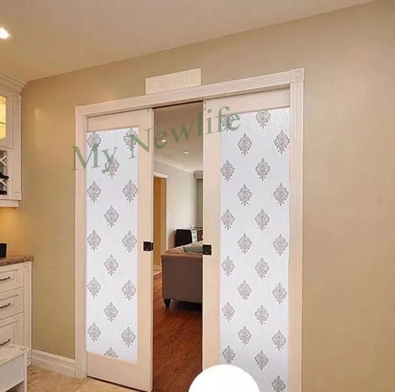 Stained frosted Glass Stickers European style Windows Film PVC self-adhesive Decorative films office home foil decor 45*200cm | Дом и сад