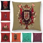 Винтажный чехол для подушки с изображением старой технологии