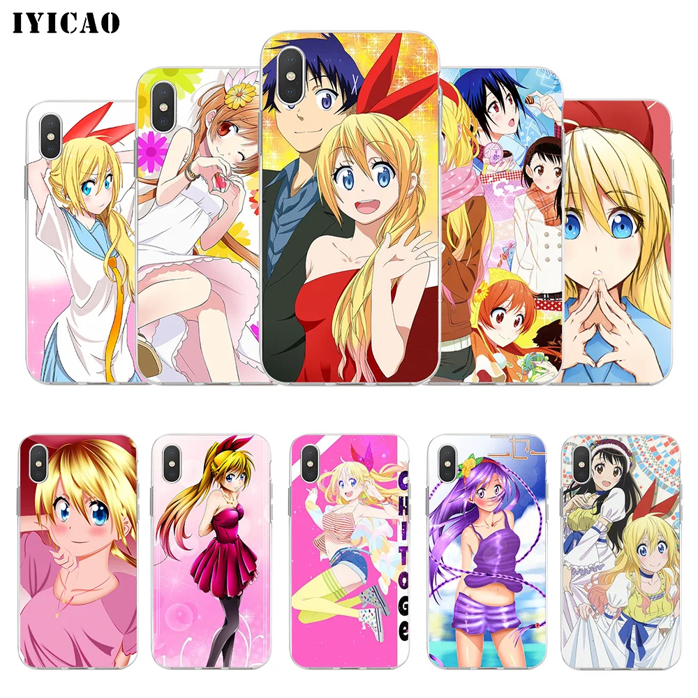 IYICAO Nisekoi Мягкий силиконовый чехол для iPhone X XR XS MAX 6 6s 7 8 Plus 5 5S SE TPU | Мобильные