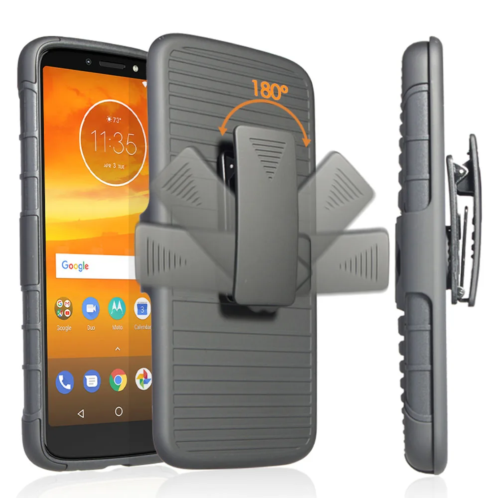 Чехол-кобура для Motorola Moto E5 Plus / Supra с магнитной присоской и кольцом-подставкой |