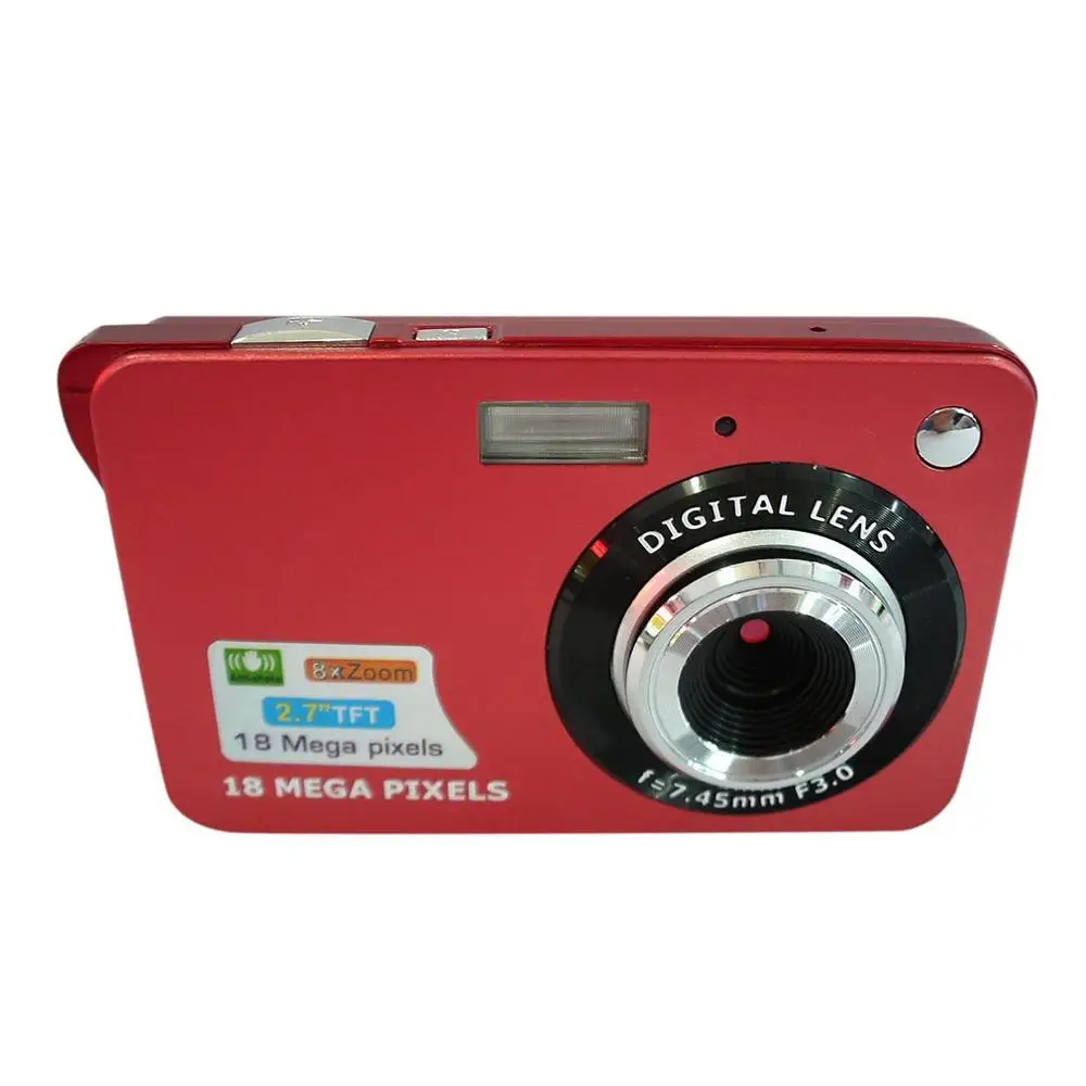 Красный DC530 2,7 ''TFT lcd Цифровая камера HD 720P 18MP цифровая видеокамера с 8-кратным цифровым зумом анти-встряхивание 5MP CMOS сенсор - Цвет: Красный