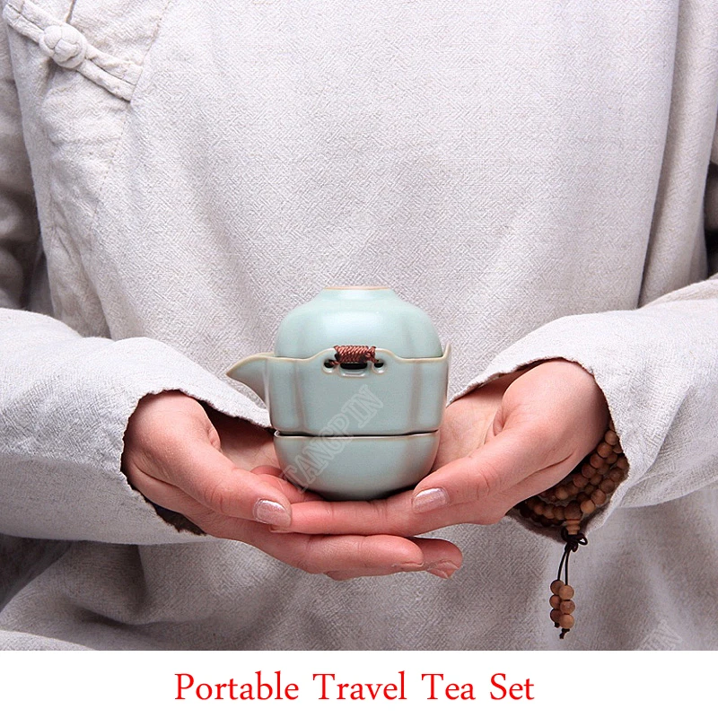 TANGPIN керамический чайник gaiwan чайные чашки портативный дорожный чайный набор с сумкой для путешествий