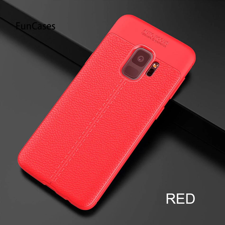 Red Роскошный ультра тонкий мягкий силиконовый чехол для samsung Galaxy S7 Edge S8 S9 Plus A7 A3 A5 противоударный бампер задний Чехол - Цвет: Red