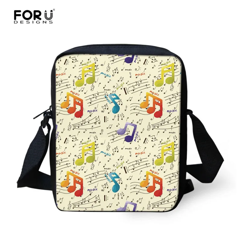 FORUDESIGNS/женские и мужские рюкзаки с принтом нот, школьные сумки, набор для девочек-подростков, сумка на плечо, детский Ранец, рюкзак - Цвет: Z4143E