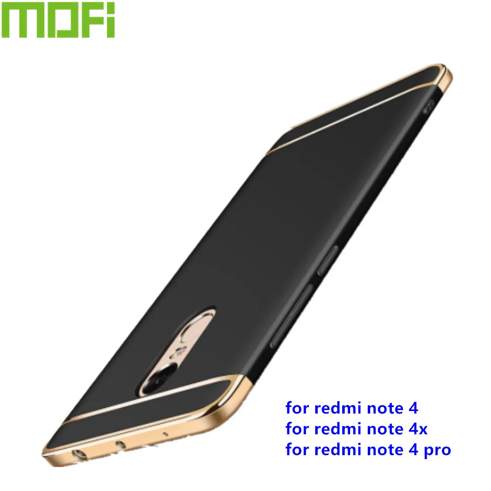 Для Xiaomi Redmi note 4x чехол бампер для 4 pro задняя крышка роскошный mofi тонкий жесткий 3 в 1
