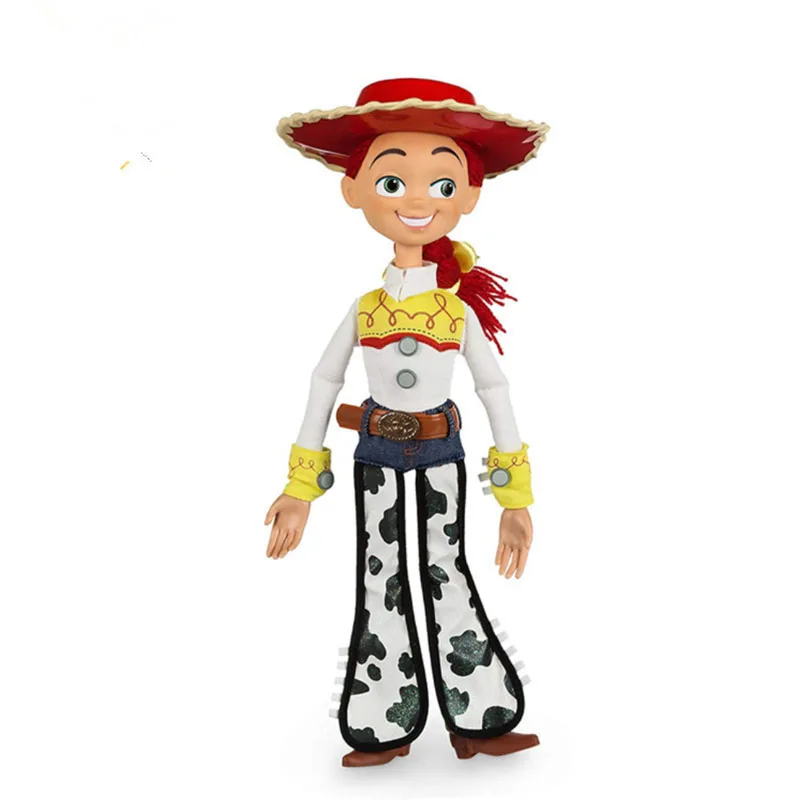 Jessie No Box История Игрушек 4 говорящая Джесси Вуди ПВХ игрушки Фигурки Модель игрушки Детский подарок на день рождения Коллекционная кукла - Цвет: Jessie No Box