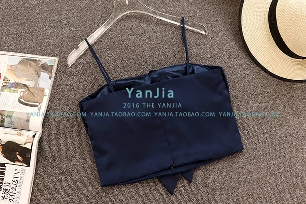 

2019 New Fashion Summer Ladies Pure Color Sexy Bowknot Camisole Short Strapless Bra Top Women's Suspender Vest