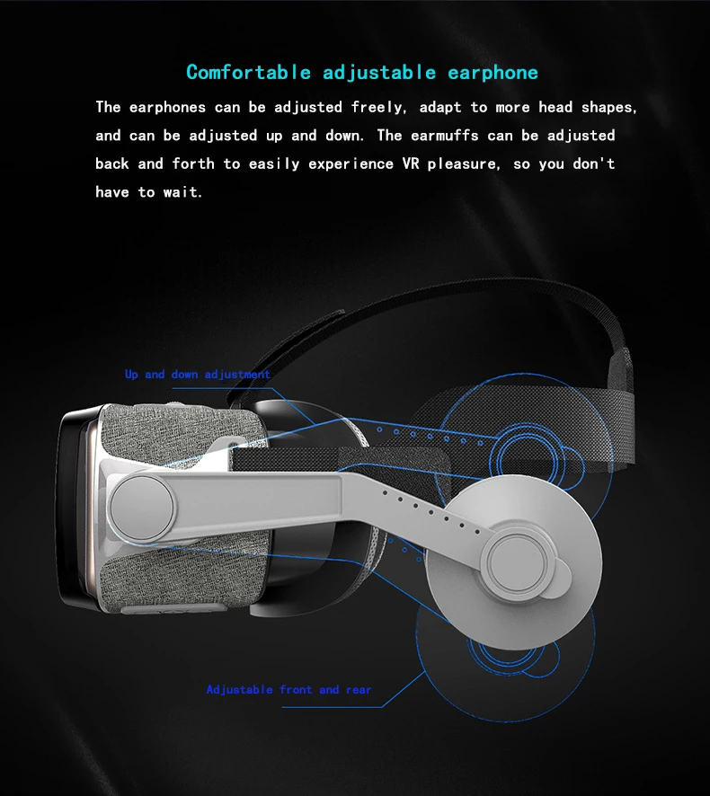 SHINECON Casque 9,0 VR Очки виртуальной реальности 3D очки Google Cardboard VR гарнитура коробка для 4,0-6,3 дюймового смартфона