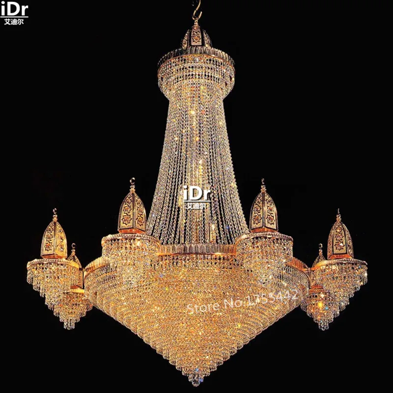 Золотые люстры Минималистичная высококлассная лампа для коридора большая