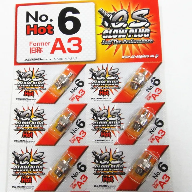 

OS NO.6 O.S. A3 Средний разъем и свеча A3 для двигателя OS