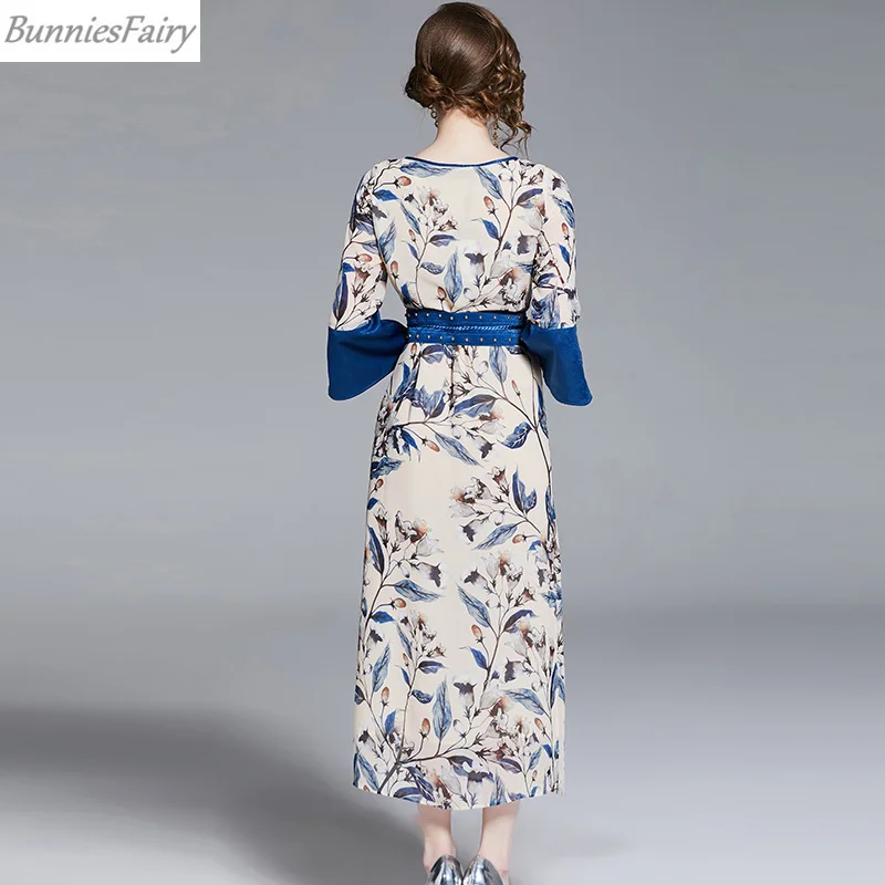 BunniesFairy 2019 летнее Новое дизайнерское женское элегантное приталенное длинное