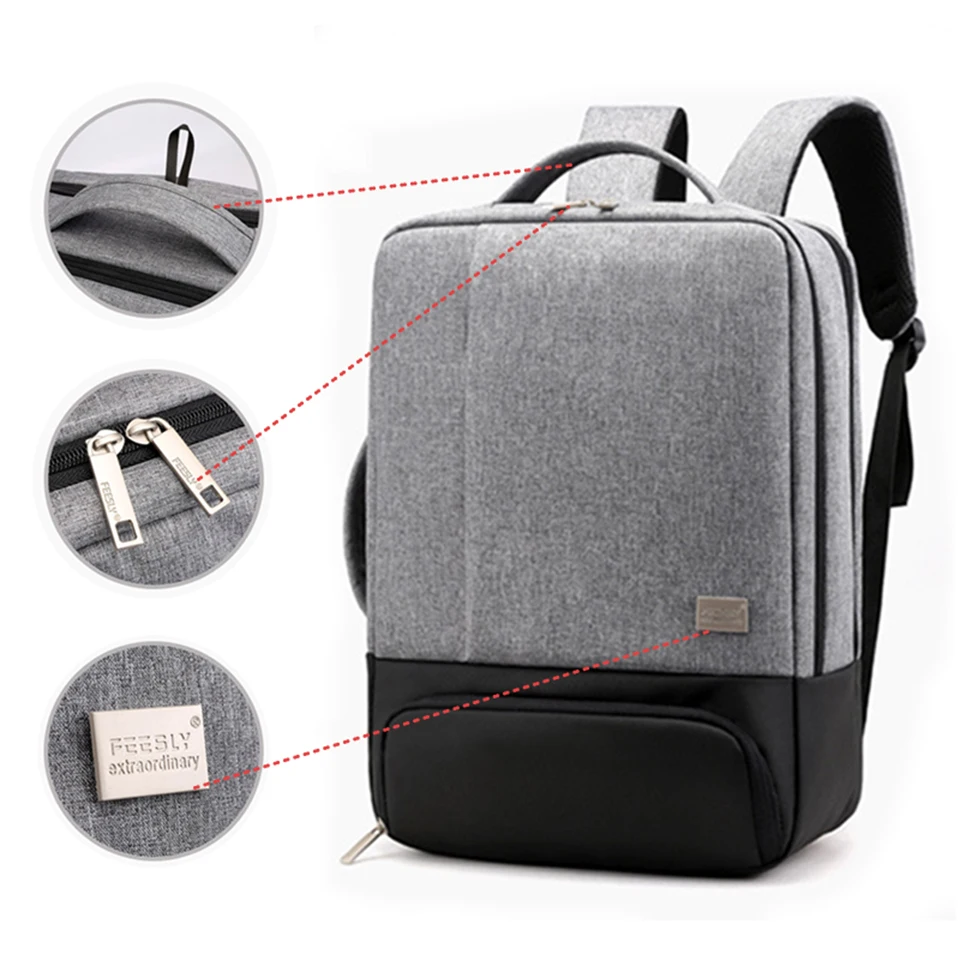 Рюкзак для ноутбука с защитой от кражи дорожные сумки USB-зарядкой обуви мужские