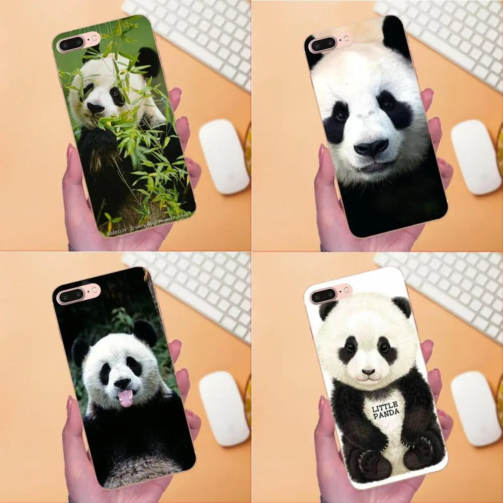 Милая китайская панда высокого качества Мягкая задняя крышка для Apple iPhone 4 4S 5 5C 5S SE