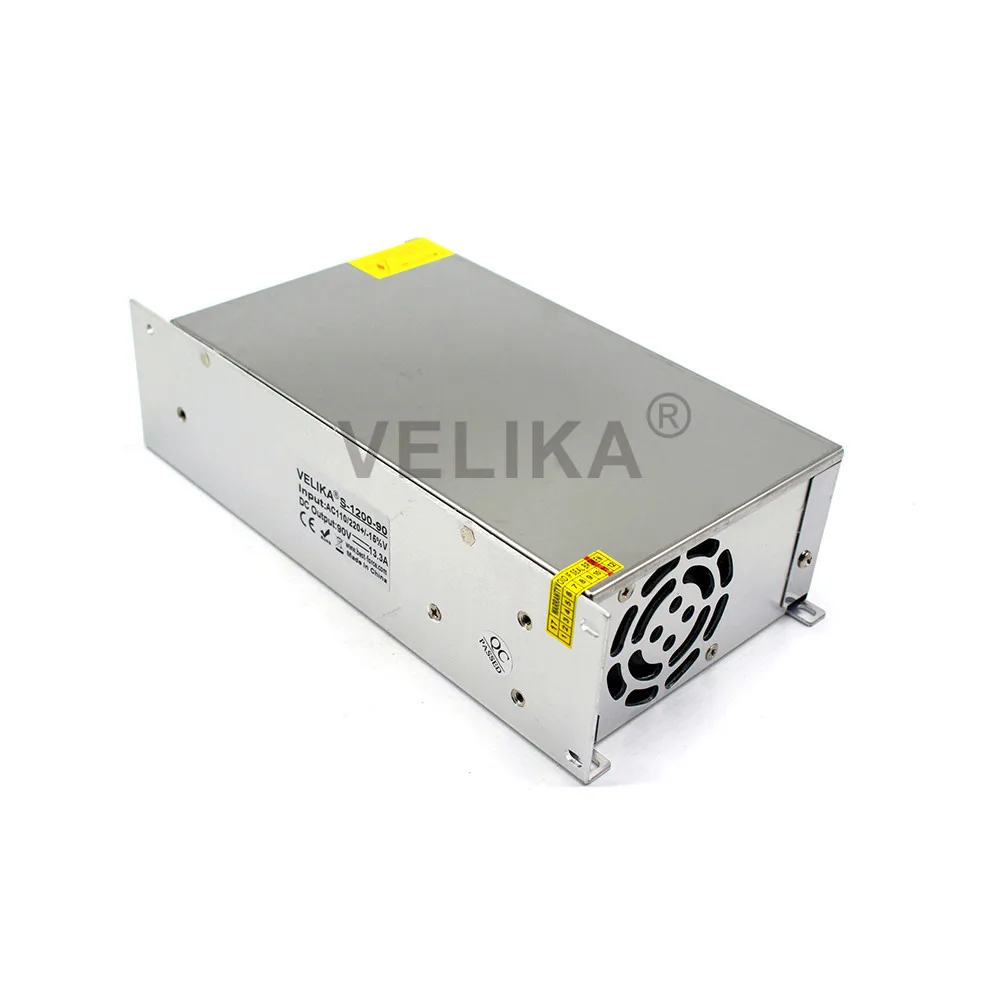 1200W 90V 13.3A одиночный выход импульсный источник питания AC к DC90V smps для CNC шагового