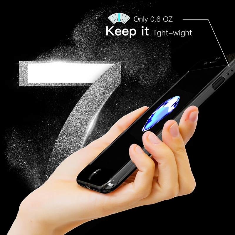 PC покрытие зеркала 360 градусов полный защитный чехол для iPhone X 7 8 6 S Plus 10 + стекло