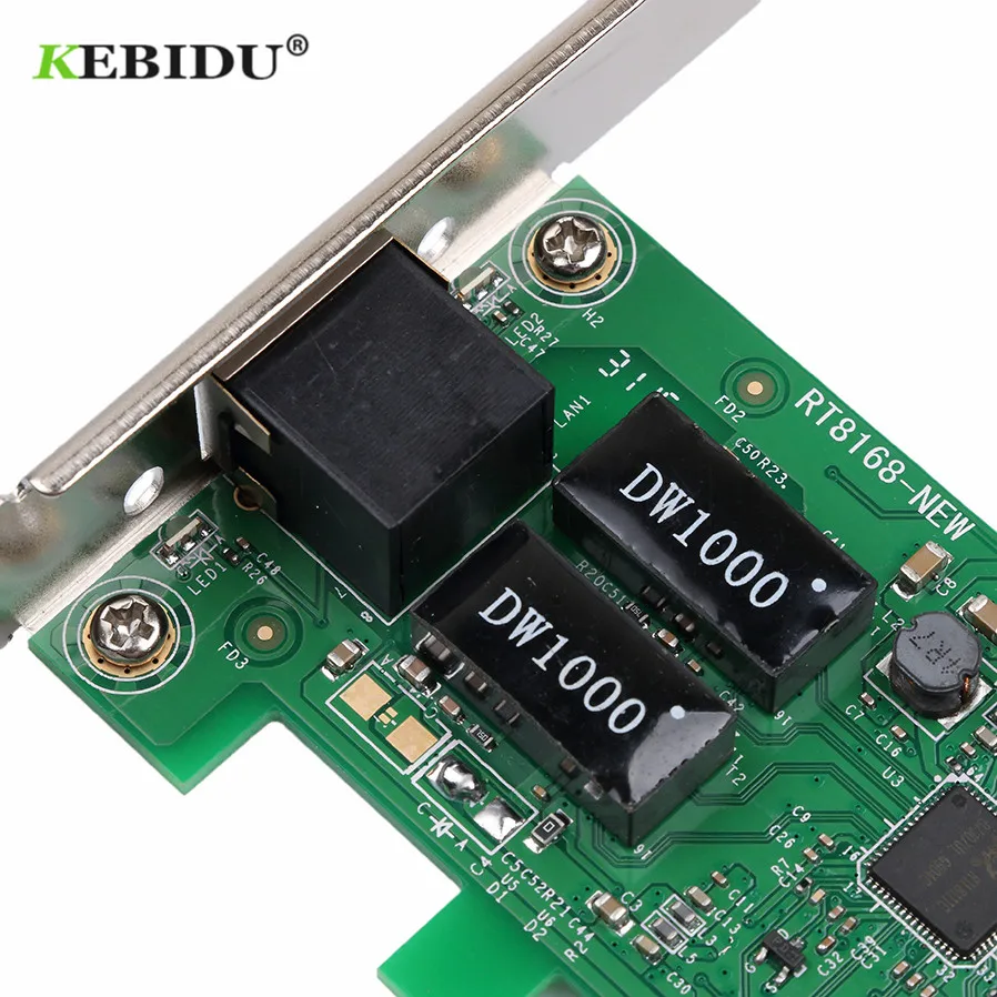 Сетевая карта Kebidu Gigabit Ethernet PCI Express E 10/100/1000 м адаптер LAN для RJ 45 контроллер