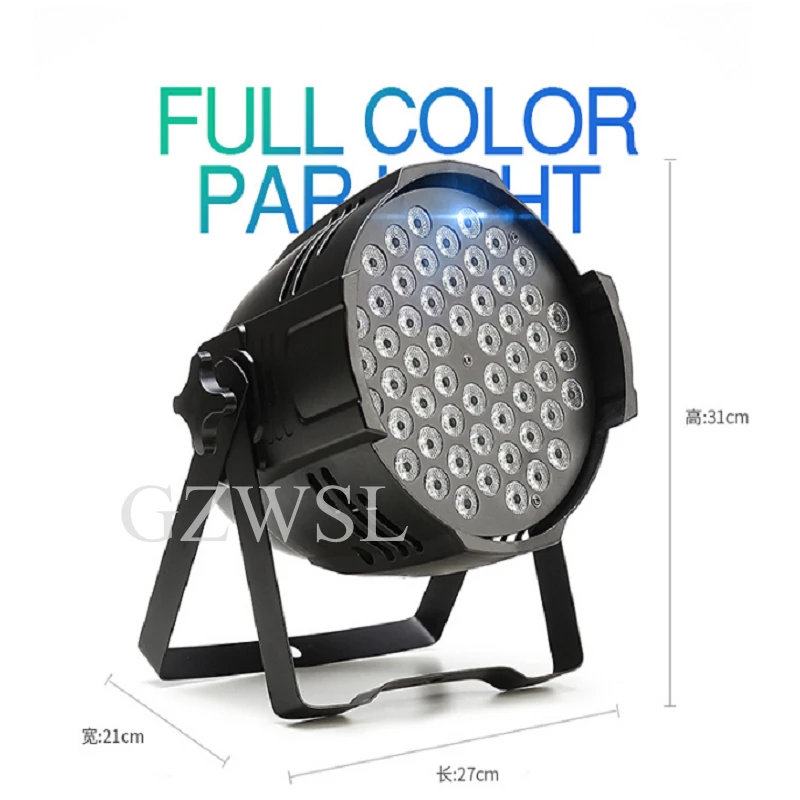 Бесплатная доставка 12 шт./лот par led 54 RGB 3 в 1|Эффект освещения сцены| |