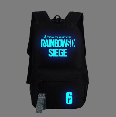 8 luminous Игровой рюкзак Tom Clancy's Rainbow Six Siege, мужской военный рюкзак, унисекс, школьные сумки для студентов, брезентовый Рюкзак для ноутбука, рюкзак для путешествий - Цвет: 8 luminous