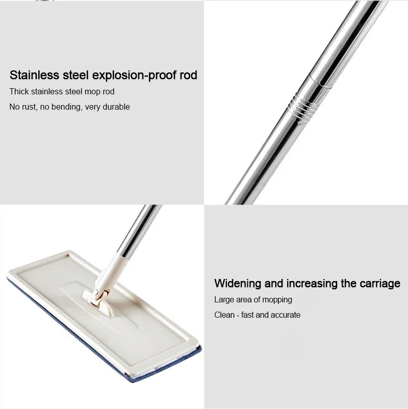 Волшебная Автоматическая Чистящая швабра, ручная стирка, Сверхтонкая ткань для уборки, домашний кухонный деревянный пол, ленивая Швабра