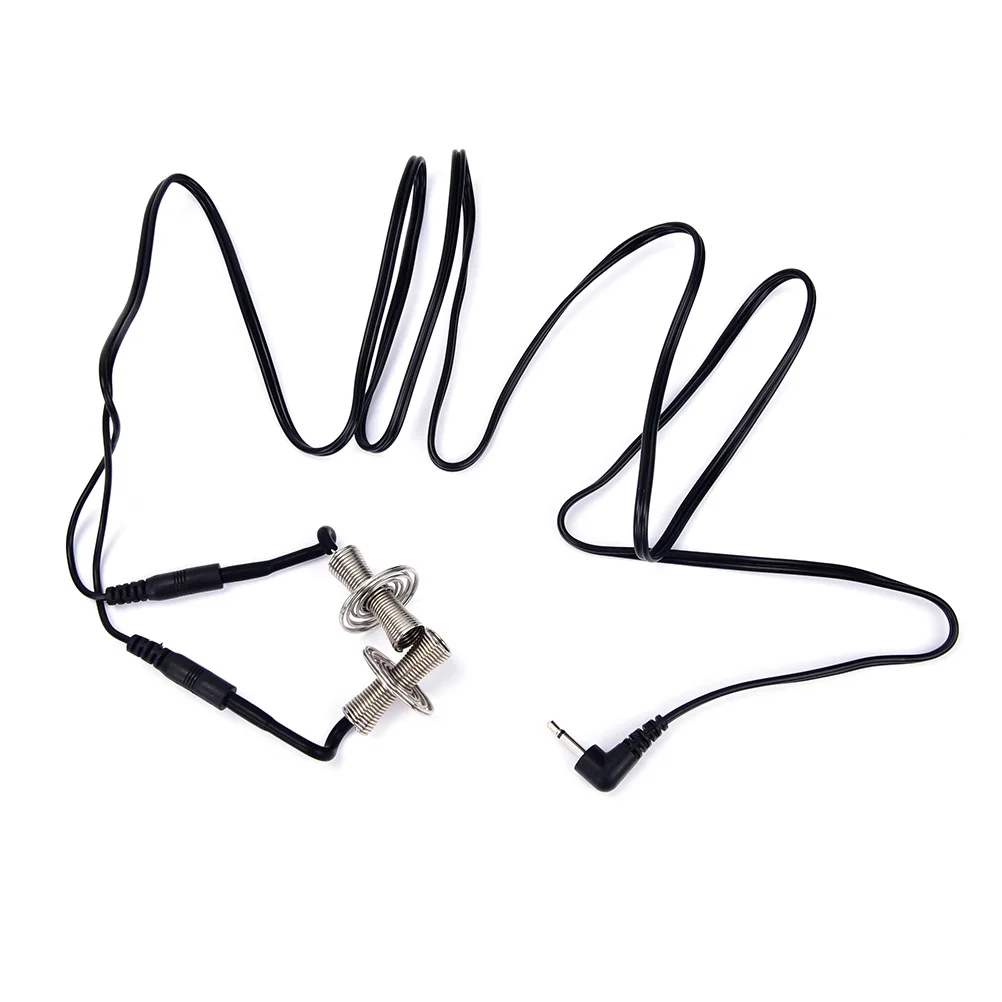

Exotic Accessories 2Pcs Electric Shocking Nipple Clamps Electric Stimulation Powerful Steel Wire Spiral Breast Clip