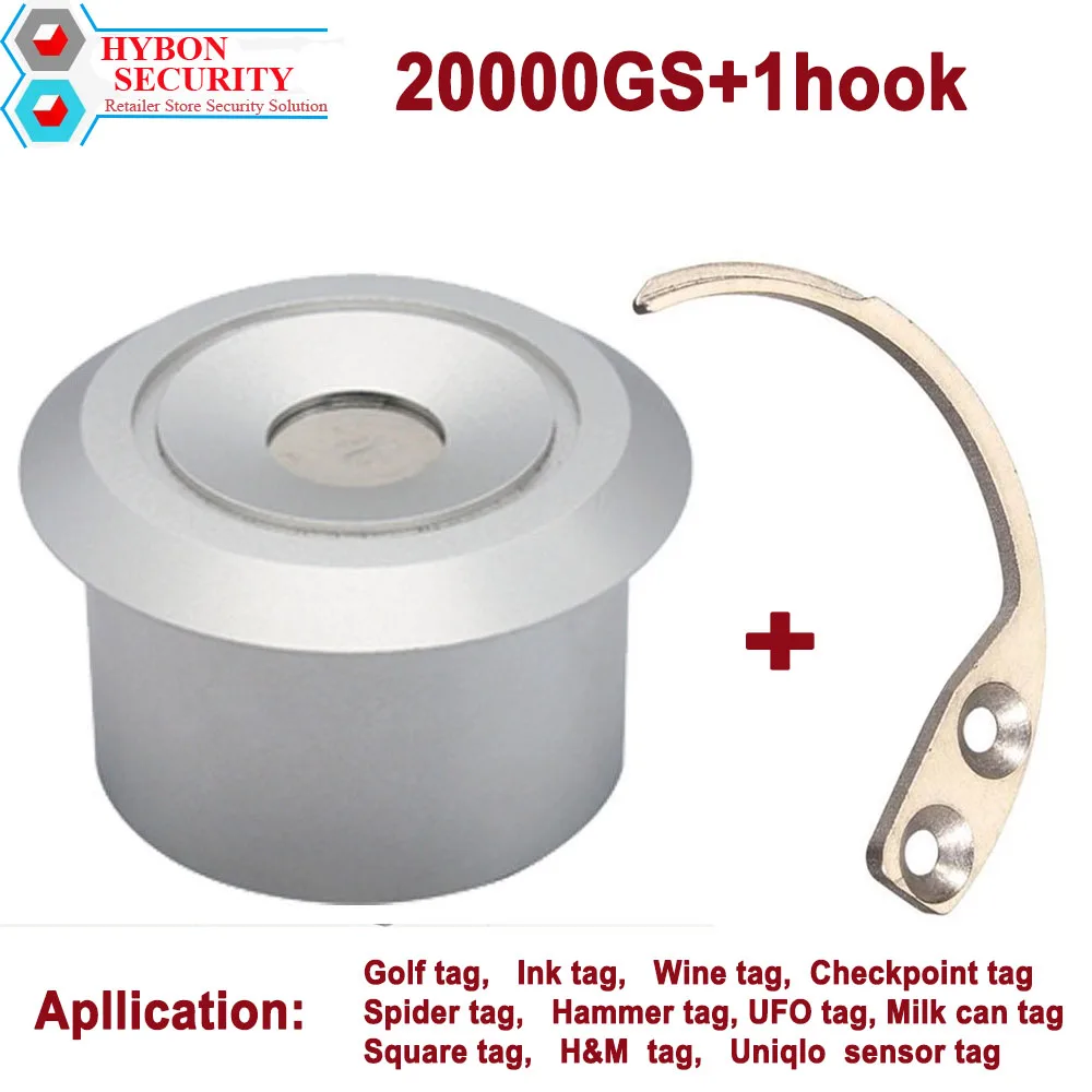 HYBON Магнитная бирка для удаления сильной деташер крюк ключ + 20000gs Quita Alarma