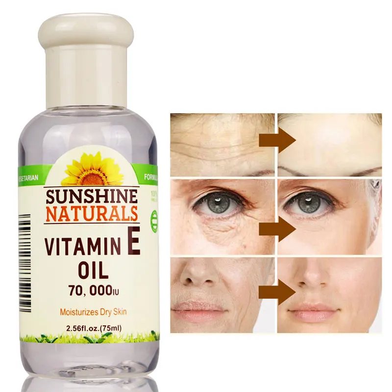 Naturals Витамин Е масло 70000IU уход за кожей лица Подтяжка эссенция нежная