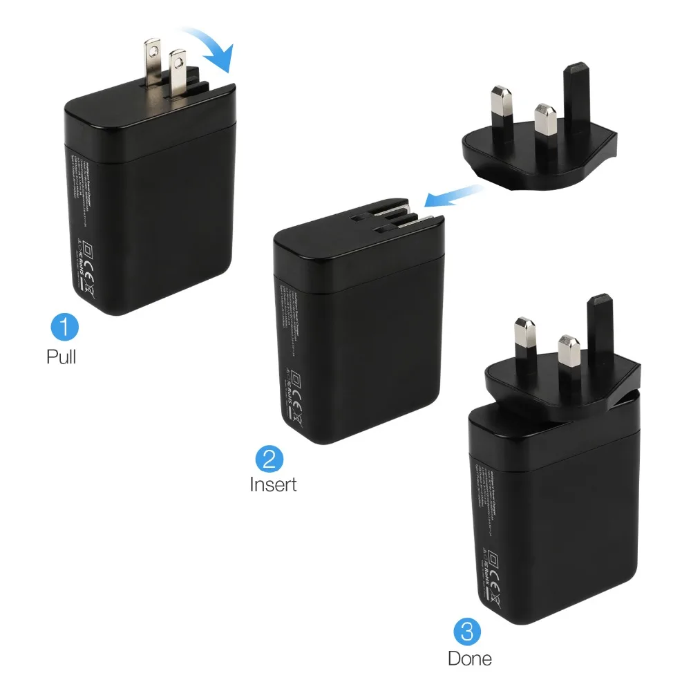 JZYuan Быстрая зарядка 3 0 30 Вт QC USB зарядное устройство для iPhone настенное быстрое samsung