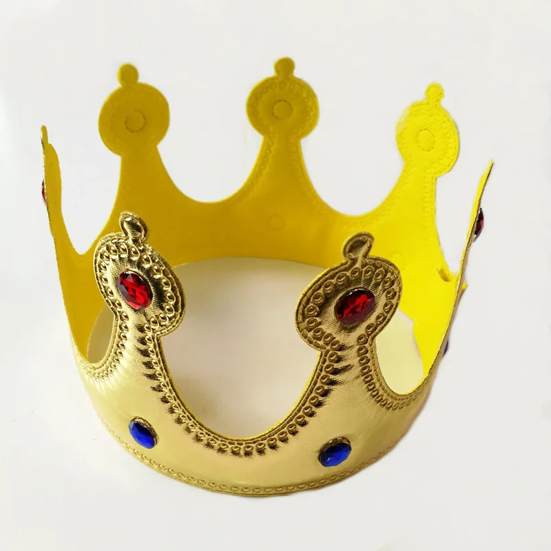Kids Adults Royal King Queen Gold Crown Fancy Dress Props Cosplay Party Hats birthday wedding|Шляпы для вечеринок| |