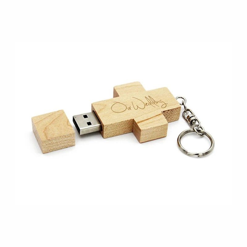 Trangee 128 ГБ Деревянный флэш-накопитель 4 8 16 32 64 USB U диск памяти брелок подарки (5 шт.