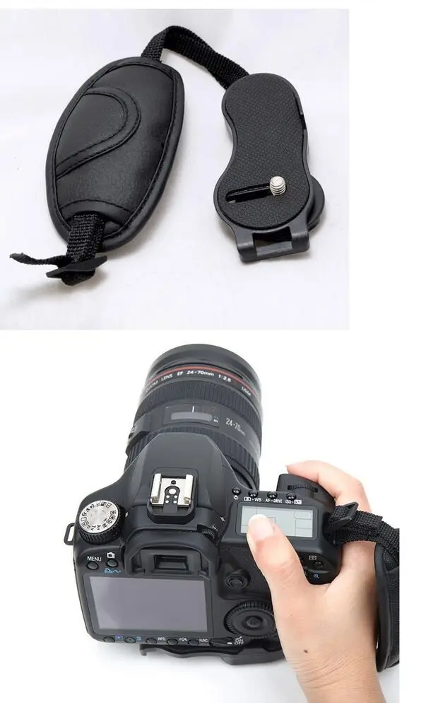Камера ручной держатель для ремня безопасности для Canon 5D Mark II 650D 550D 70D 60D 6D 7D Nikon D90 D600 D7100 D5200 D3200 D3100 D5100 D7000 для sony