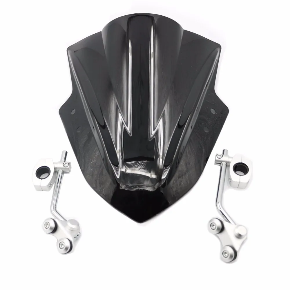 Moto Windshield Windscreen with Adjustable Bracket Wind Deflector For Honda Shadow VT1100C VT700C VT750C VTX1300 VTX1800 | Автомобили и