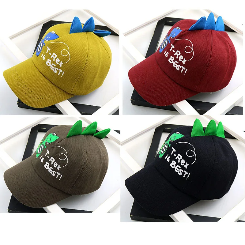 Детская кепка новая маленькая хлопковая в стиле динозавра из Твила бейсбольная с