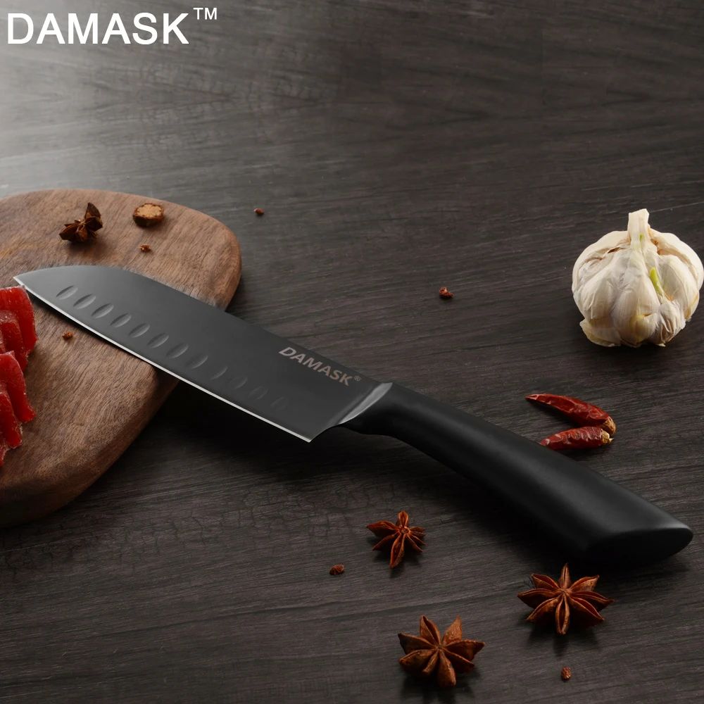 DAMASK набор кухонных ножей из нержавеющей стали высокопрочные 3Cr13Mov японские