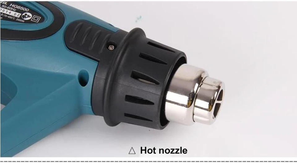 Япония Makita HG6500 воздуходувка цифровой автомобильный фольга электрический пистолет 2000 Вт с инструментальным ящиком и 10 шт. Аппаратные аксессуары