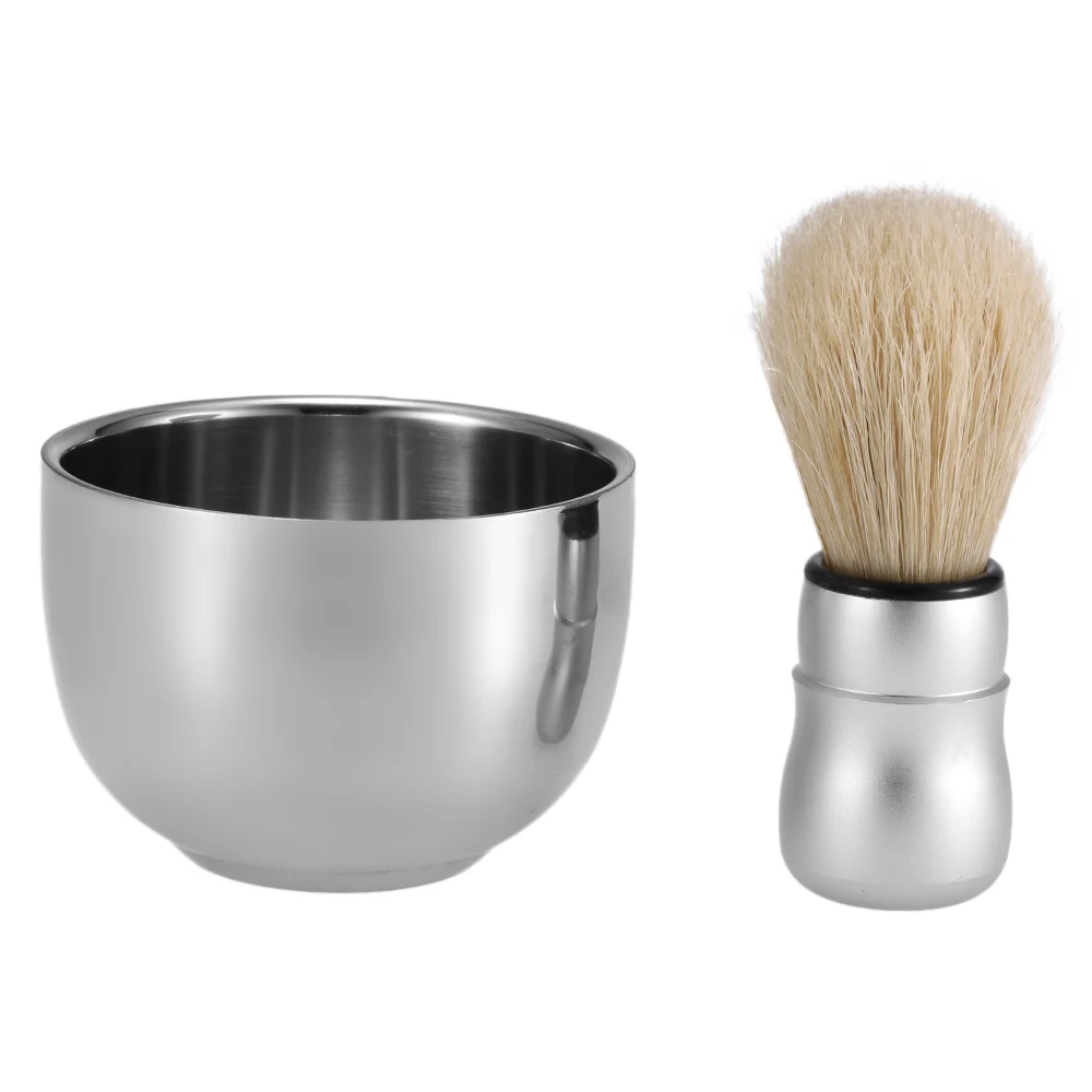 3 в 1 Для мужчин для бритья набор инструментов хорошо отполированные миска щеткой