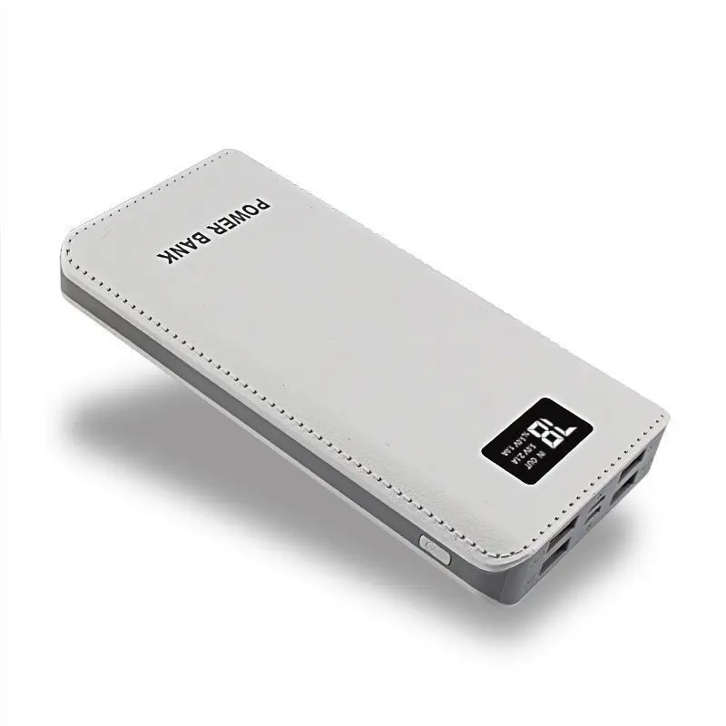 Black Gray Внешний аккумулятор, 4 USB, 50000 мА/ч, светодиодный внешний резервный аккумулятор, зарядное устройство, 4 порта для зарядки, резервный аккумулятор для телефонов - Цвет: Black Gray