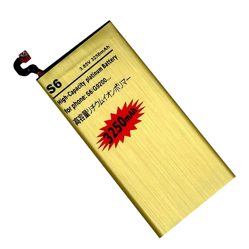 EB-BG920ABE заменитель Батарея для samsung Galaxy S6 G9200 G920 G920F G920i G9208 G9209 G920A внутренних батарей аккумулятор
