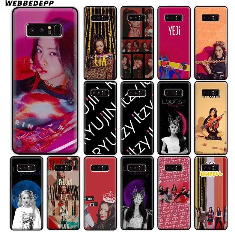 WEBBEDEPP ITZY K Pop Bands Soft Silicone Case for Samsung Galaxy A9 A8 A7 A6 Plus 2018 A5 A3 2017 2016 Note 9 8 |