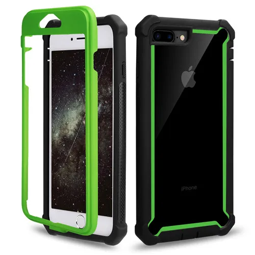 Green Phone Case Высококачественный прозрачный чехол для телефона для coque iPhone XS Max XR X 6S 7 8 Plus, Гибридный Прочный противоударный защитный чехол для Doom, чехол s - Цвет: Green Phone Case