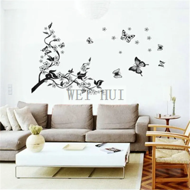 Танцы бабочка цветок bloom виниловые панно Книги по искусству стены Стикеры