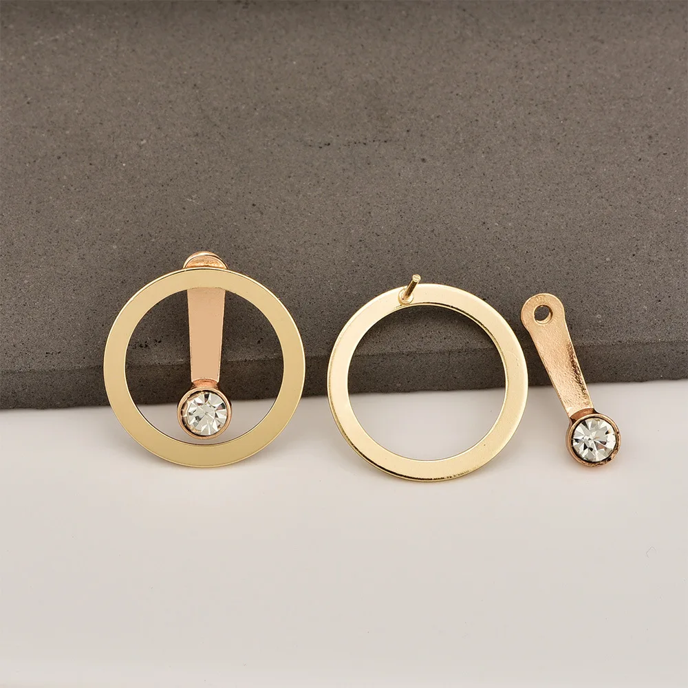 1 пара модные богемные серьги Винтаж jewelry золотой цвет геометрический круглый