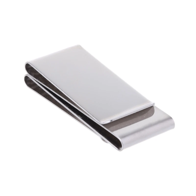 

1Pc Stainless Steel Slim Double-sided Money Clip Purse Wallet Credit Card ID Holder money clip New