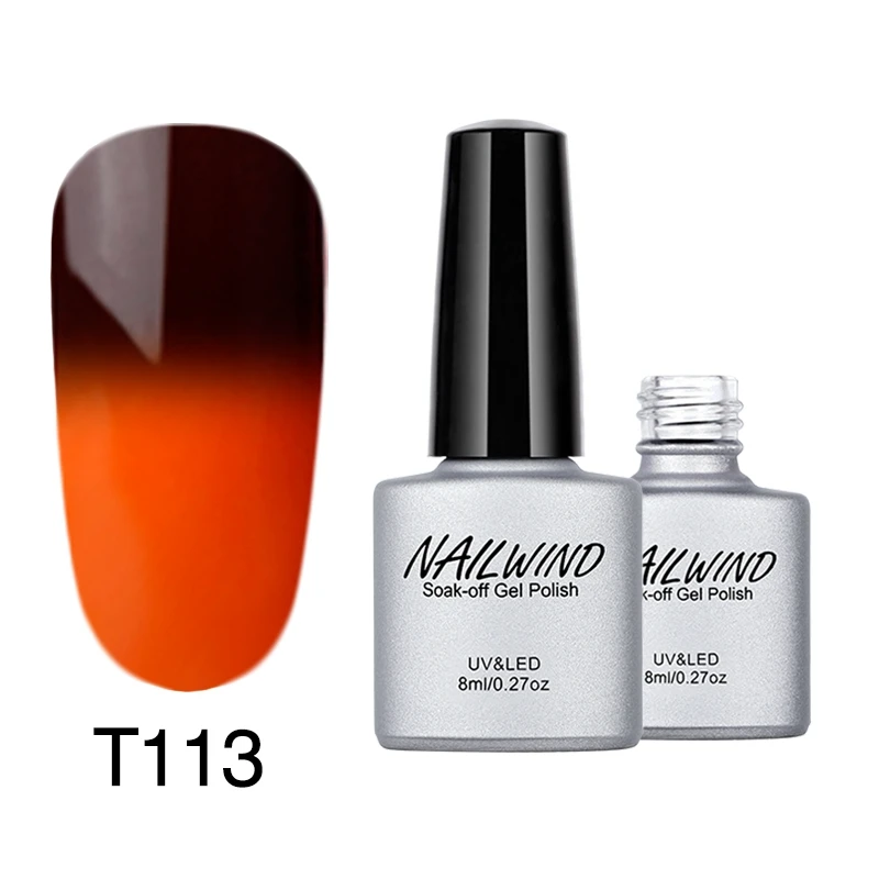 NAILWIND Гель-лак для ногтей, меняющий температуру, 8 мл, замачиваемый Гель-лак для ногтей, Полупостоянный Гель-лак, УФ светодиодный лак для ногтей - Цвет: T113