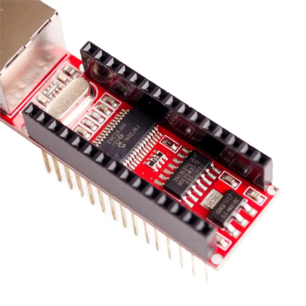 Nano V3 Ethernet щит ENC28J60 микрочип HR911105A Ethernet веб-сервер Модуль платы для Arduino Nano 3,0