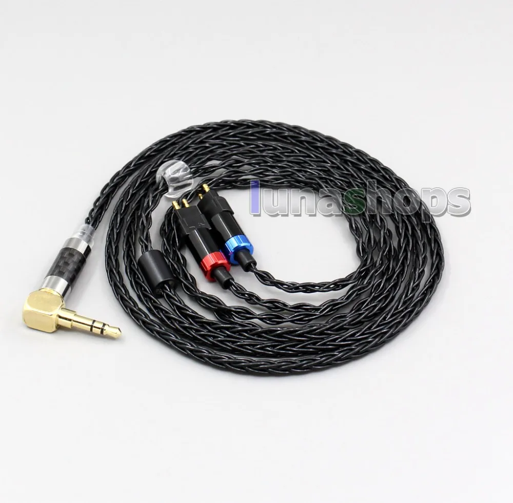 LN006335 XLR сбалансированный 3,5 мм 2,5 мм 8 ядер посеребренный кабель для наушников для Sennheiser HD580 HD600 HD650 HDxxx HD660S