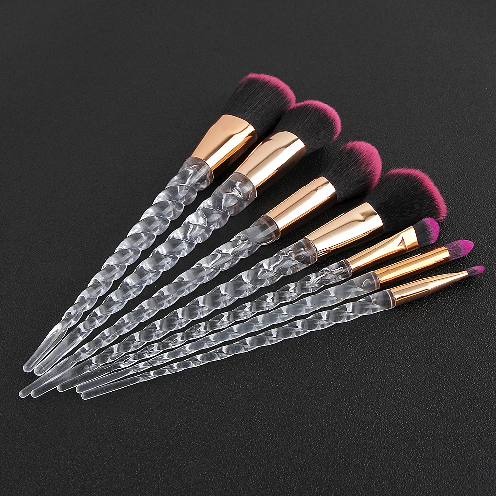 BBL 7 шт. винно-красные кисти для макияжа основа теней век румян Кисти